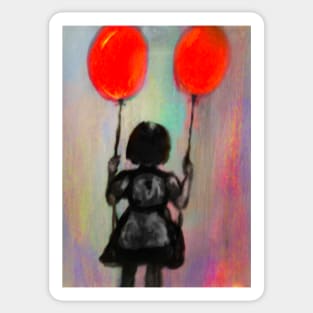 Balloon Girl 2 Sticker